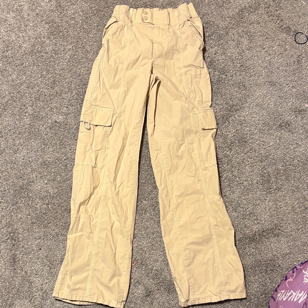 SO Light Tan Elastic Waist Pants